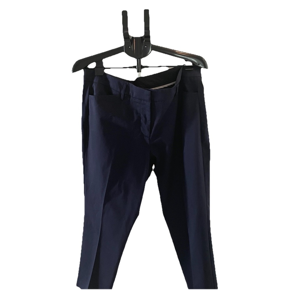 Worthington Ladies Navy Blue Ankle Pants 16P Career Wear Stretch NWOT